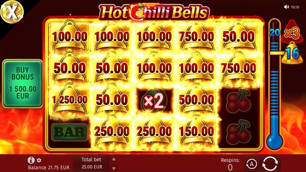 Hot Chilli Bells Login Bild
